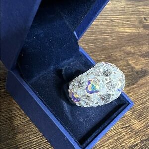 Swarovski Dome Heart Crystal Ring